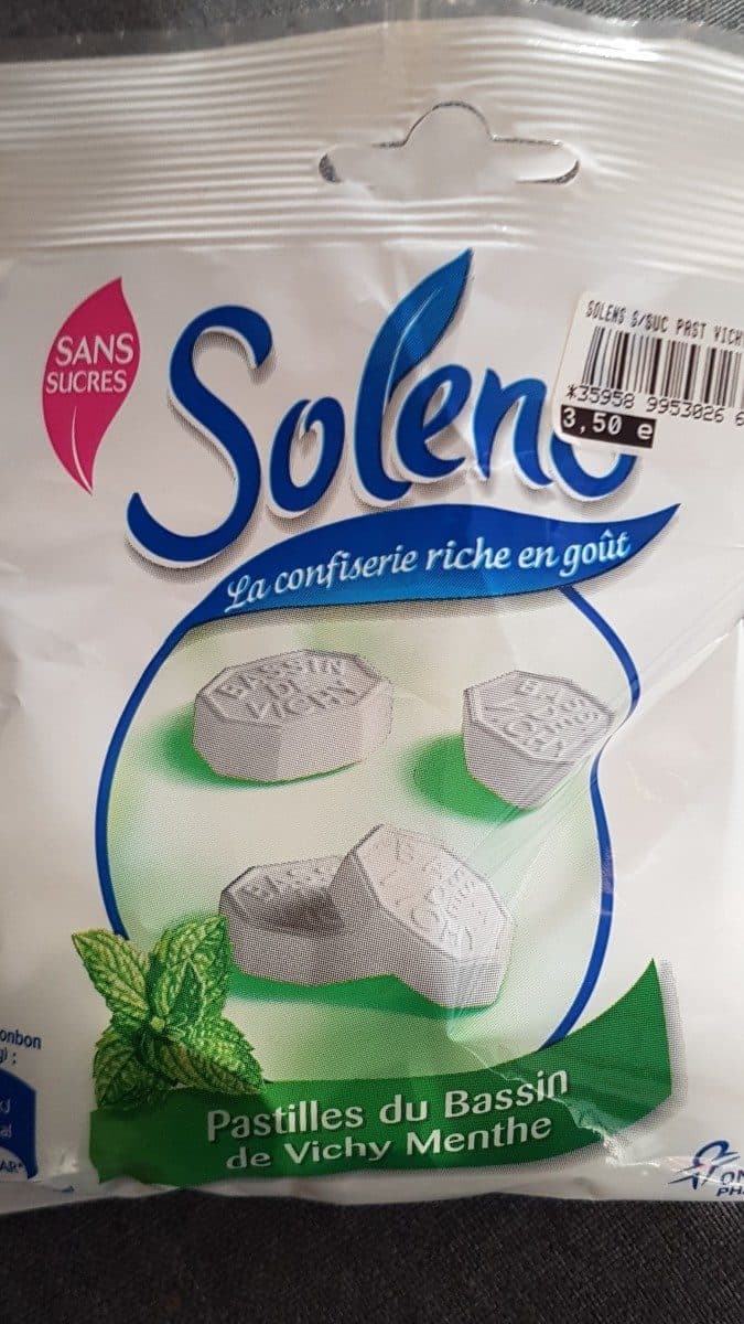 Solens Solens Pastilles Du Bassin De Vichy Menthe packshot