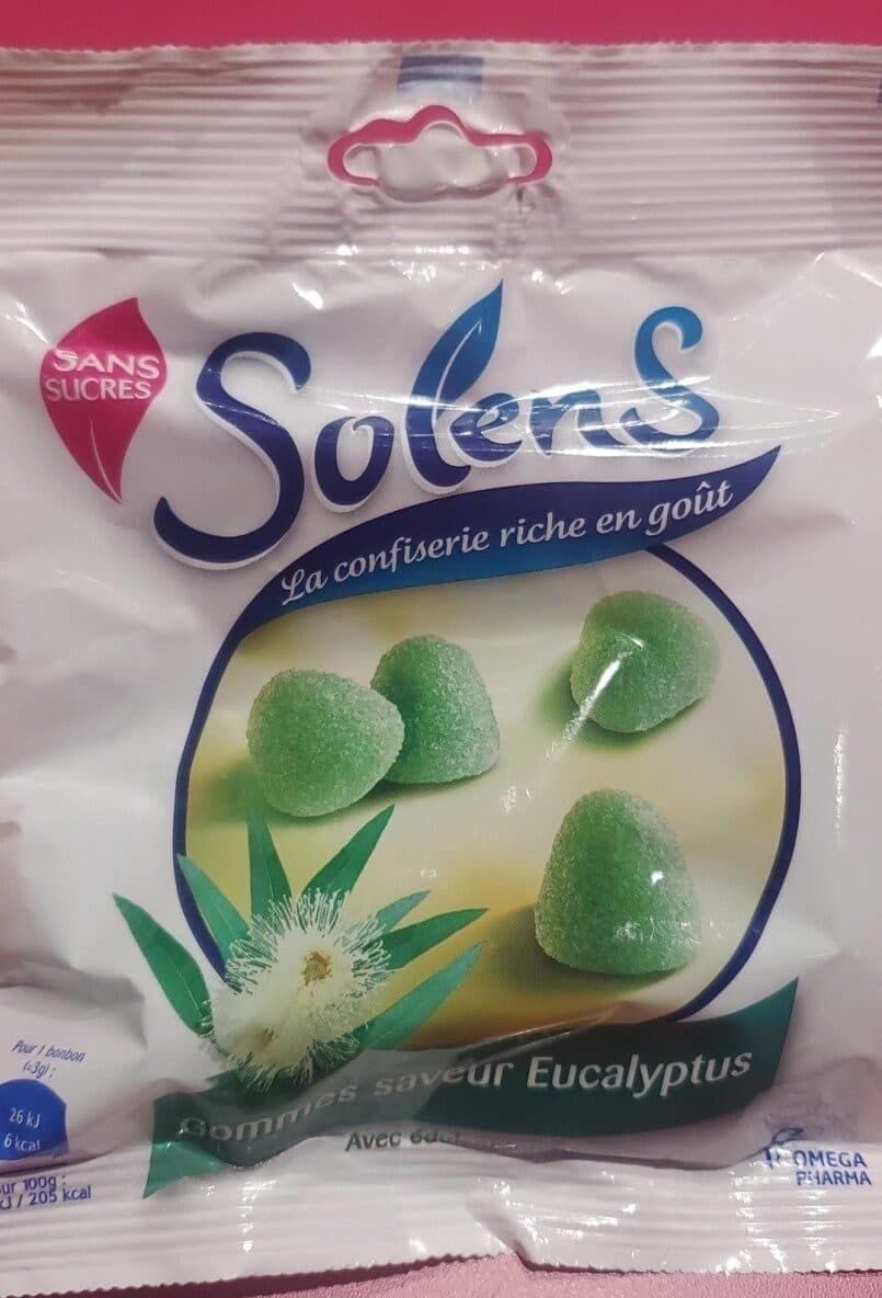 Solens Solens gommes saveur eucalyptus packshot