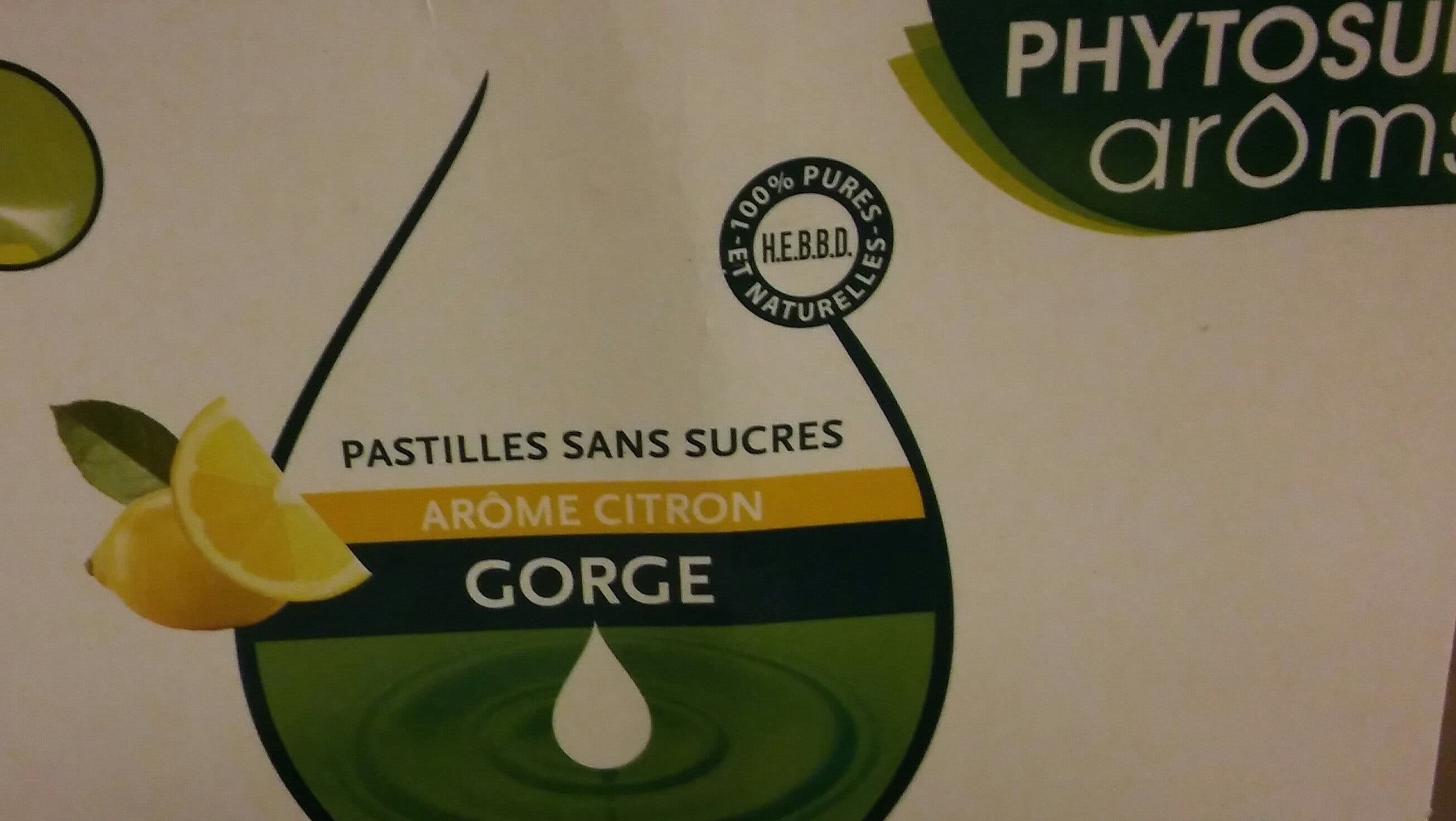 Omega Pharma Phytosun Aroms Respiration Pastilles Gorge Au Citron packshot