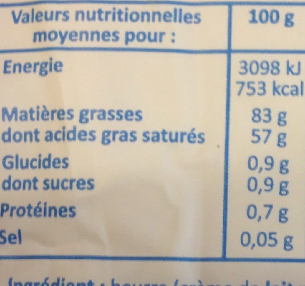 Le Campagnou Beurre doux le moulé packshot