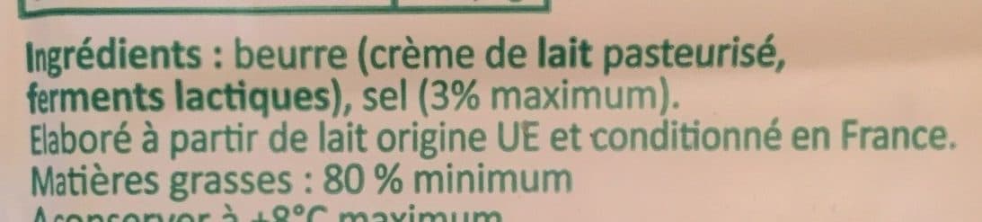 La Charrette Beurre demi sel packshot