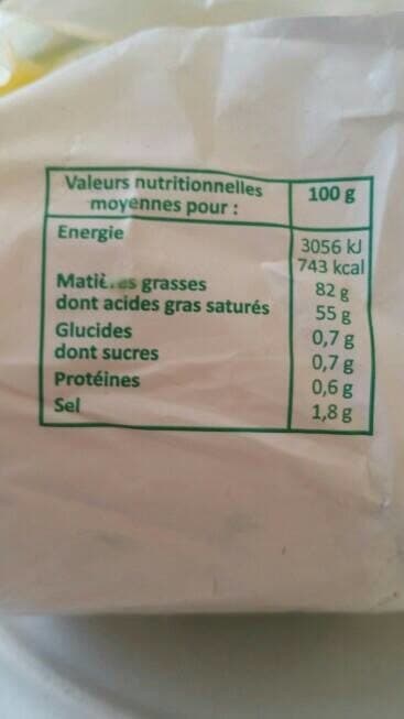 Le Villageois Villageois beurre demi sel packshot