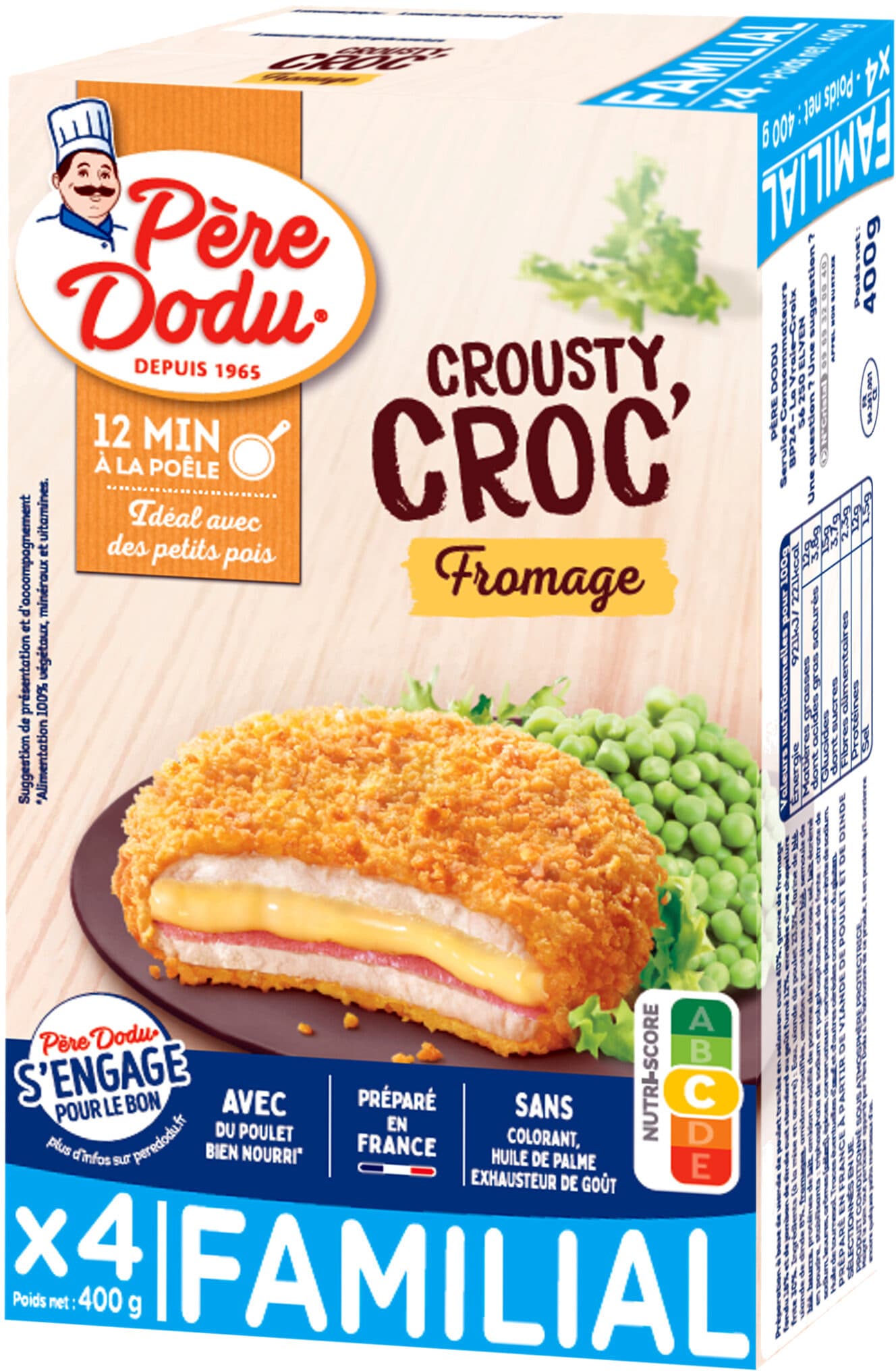 Père Dodu Crousty croc fromage packshot