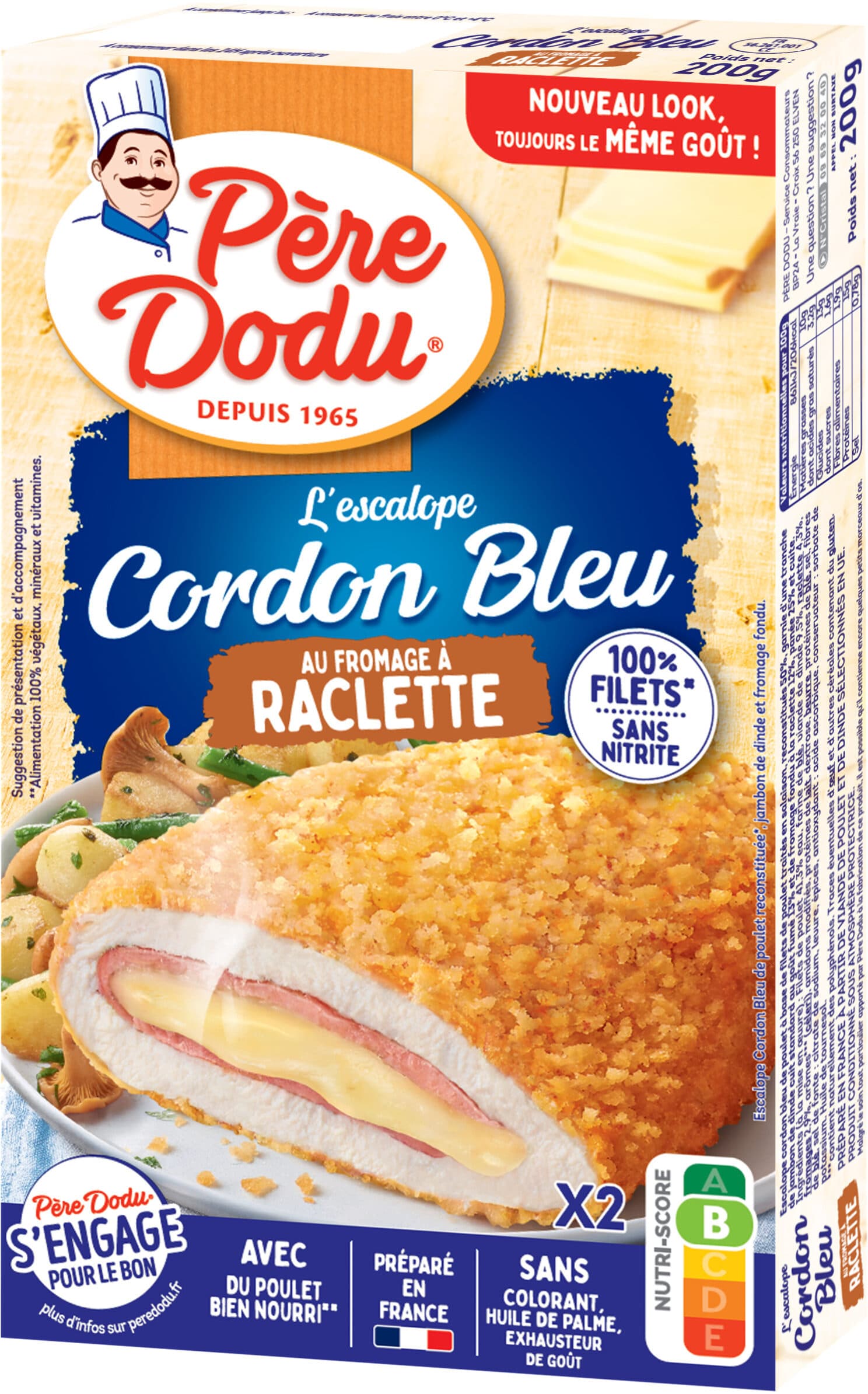 Père Dodu Cordon bleu poulet raclette packshot