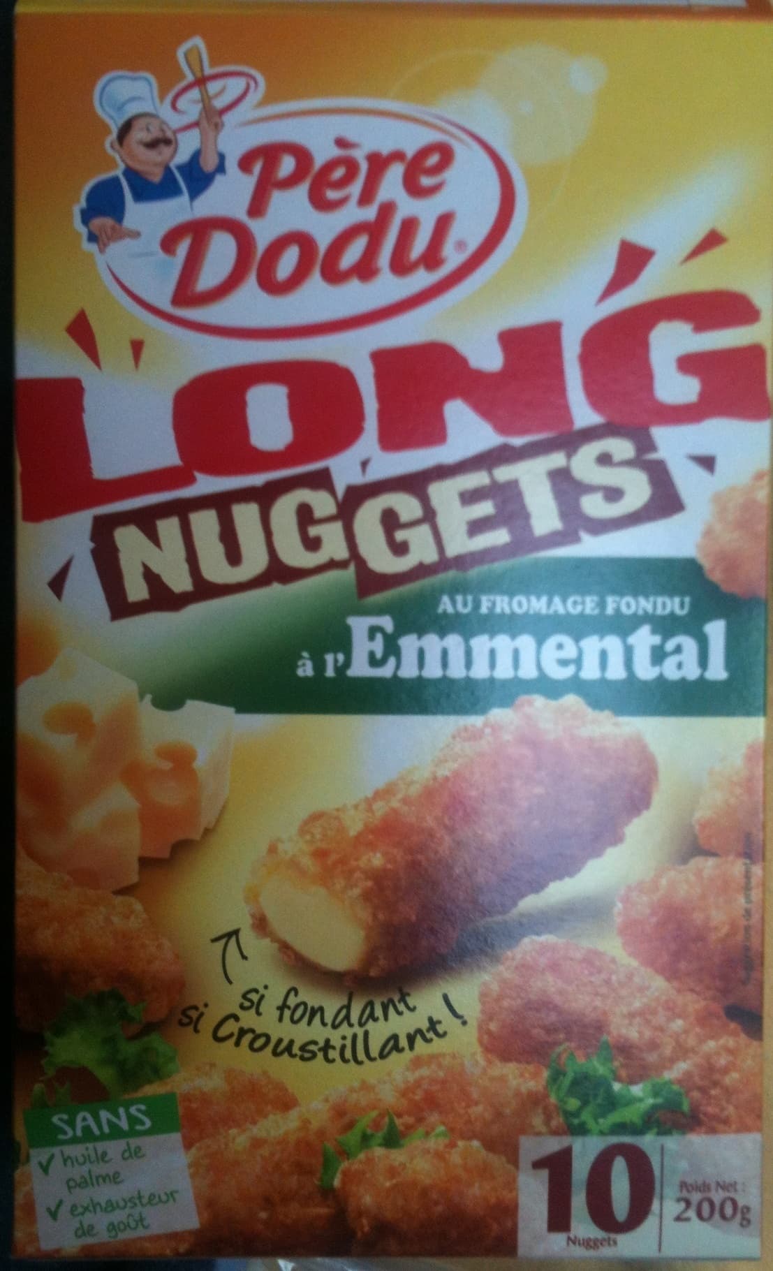 Père Dodu Long nuggets - au fromage fondu à l'emmental packshot