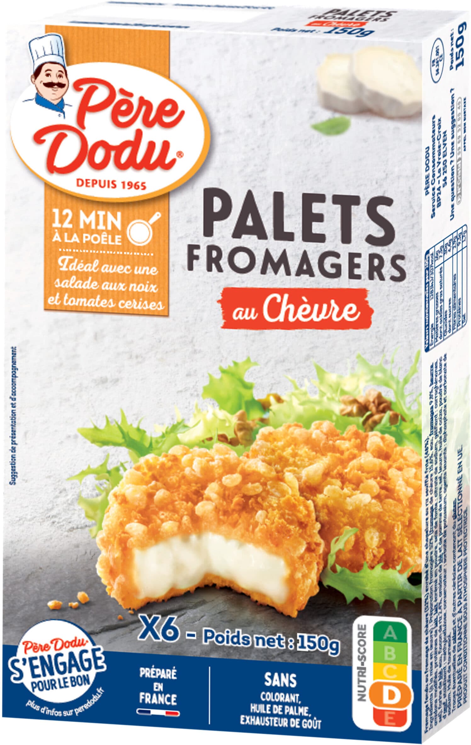 Père Dodu Palet fromager chèvre packshot