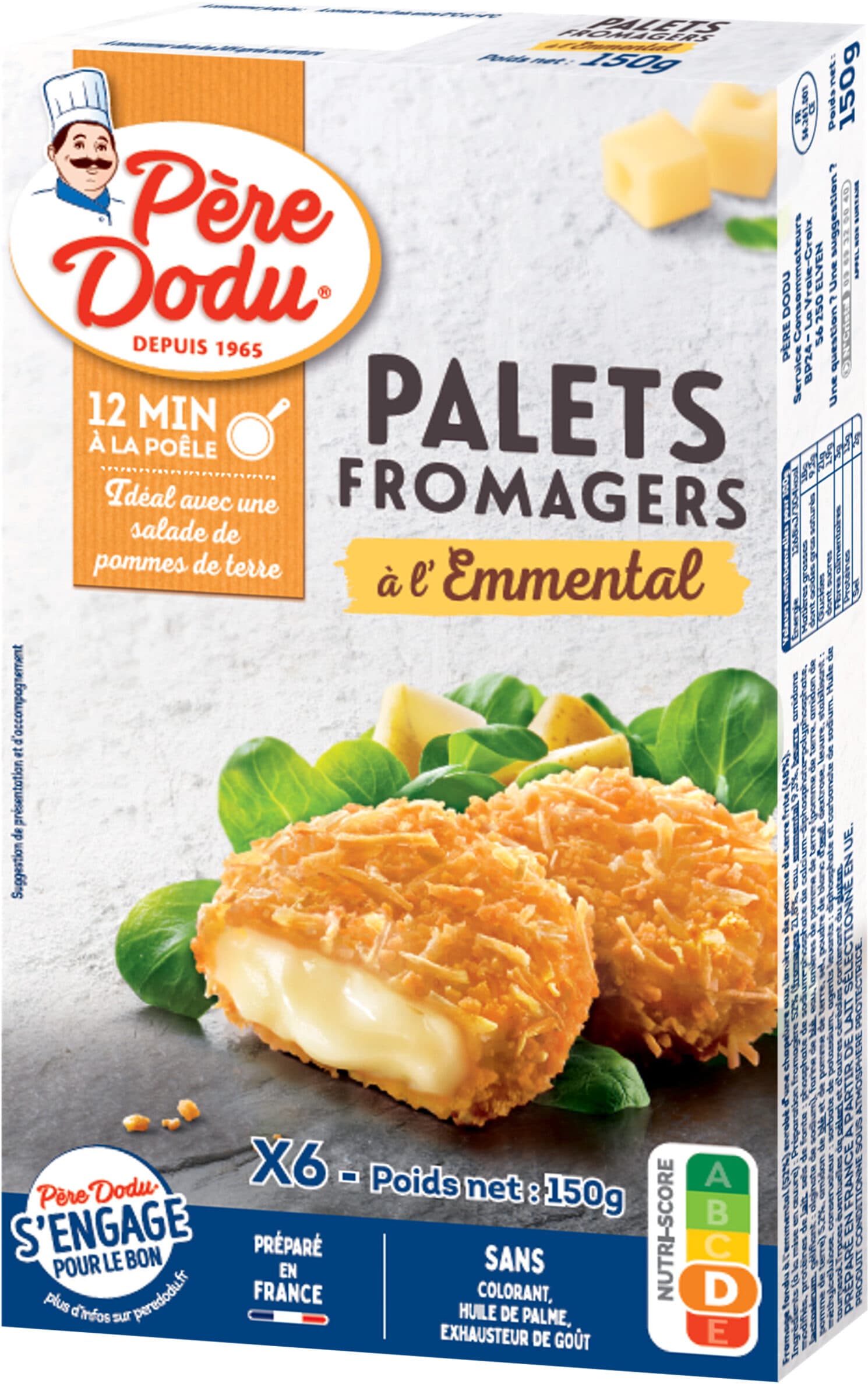 Père Dodu Palet fromager emmental packshot