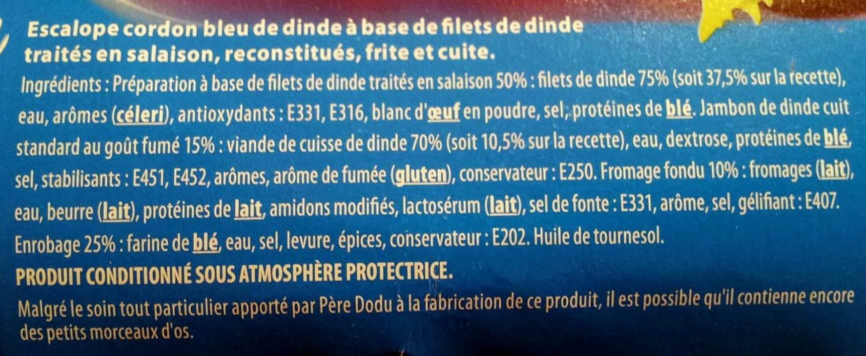 Père Dodu Cordons Bleus de Dinde packshot