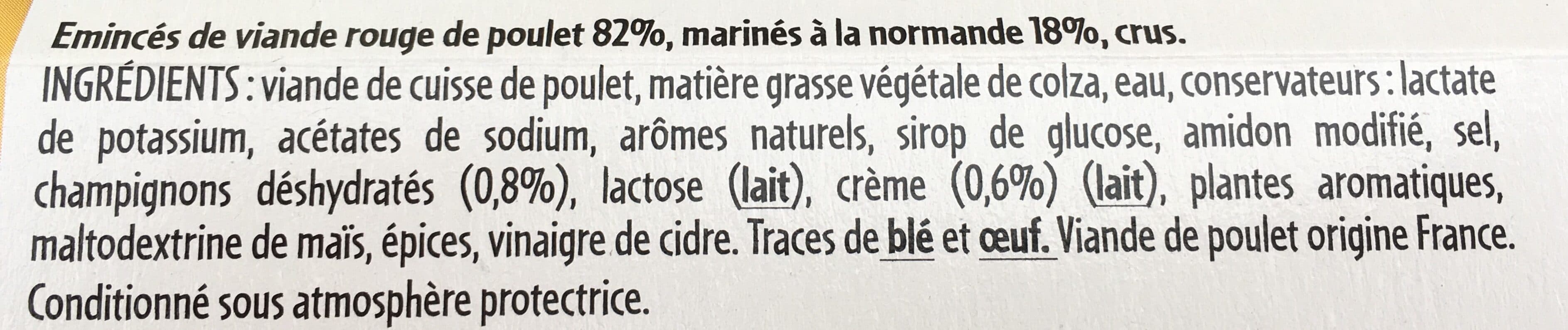 Père Dodu Prêt à poêler du chef émincés de poulet à la Normande packshot