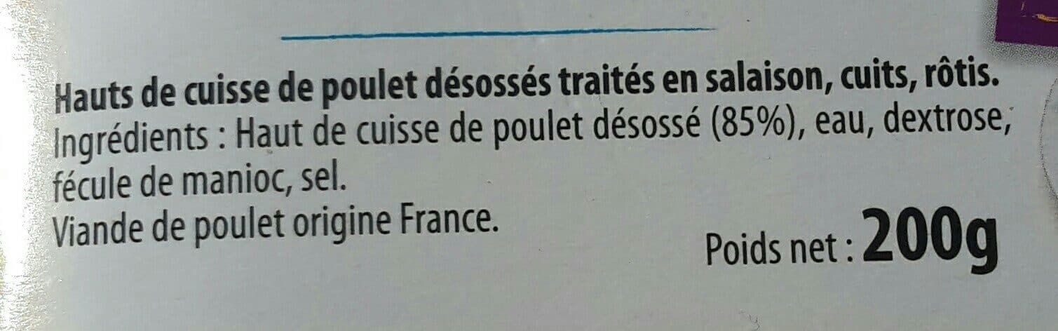 Père Dodu Hauts De Cuisse rôties de poulet sans os packshot