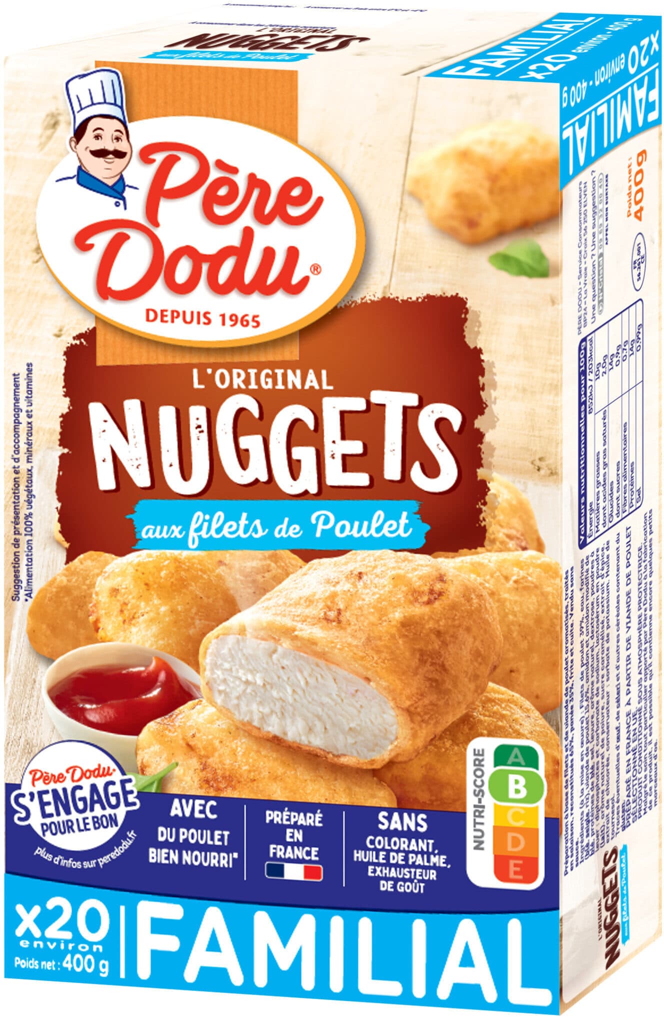 Père Dodu L'original nuggets aux filets de poulet packshot