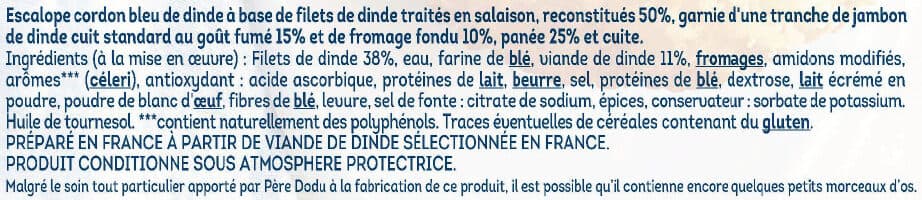 Père Dodu Cordon bleu de dinde packshot