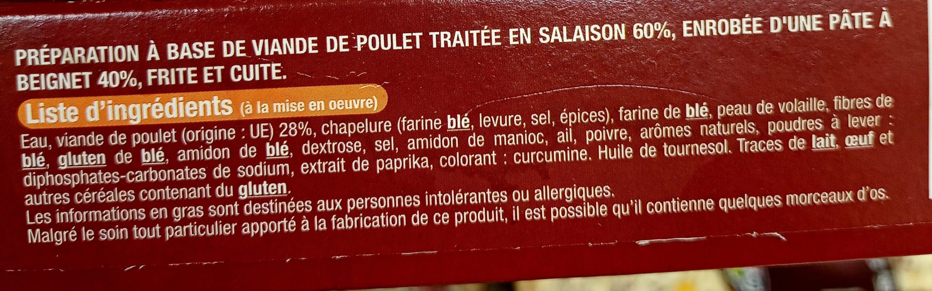 Open Food Facts Nuggets de poulet packshot