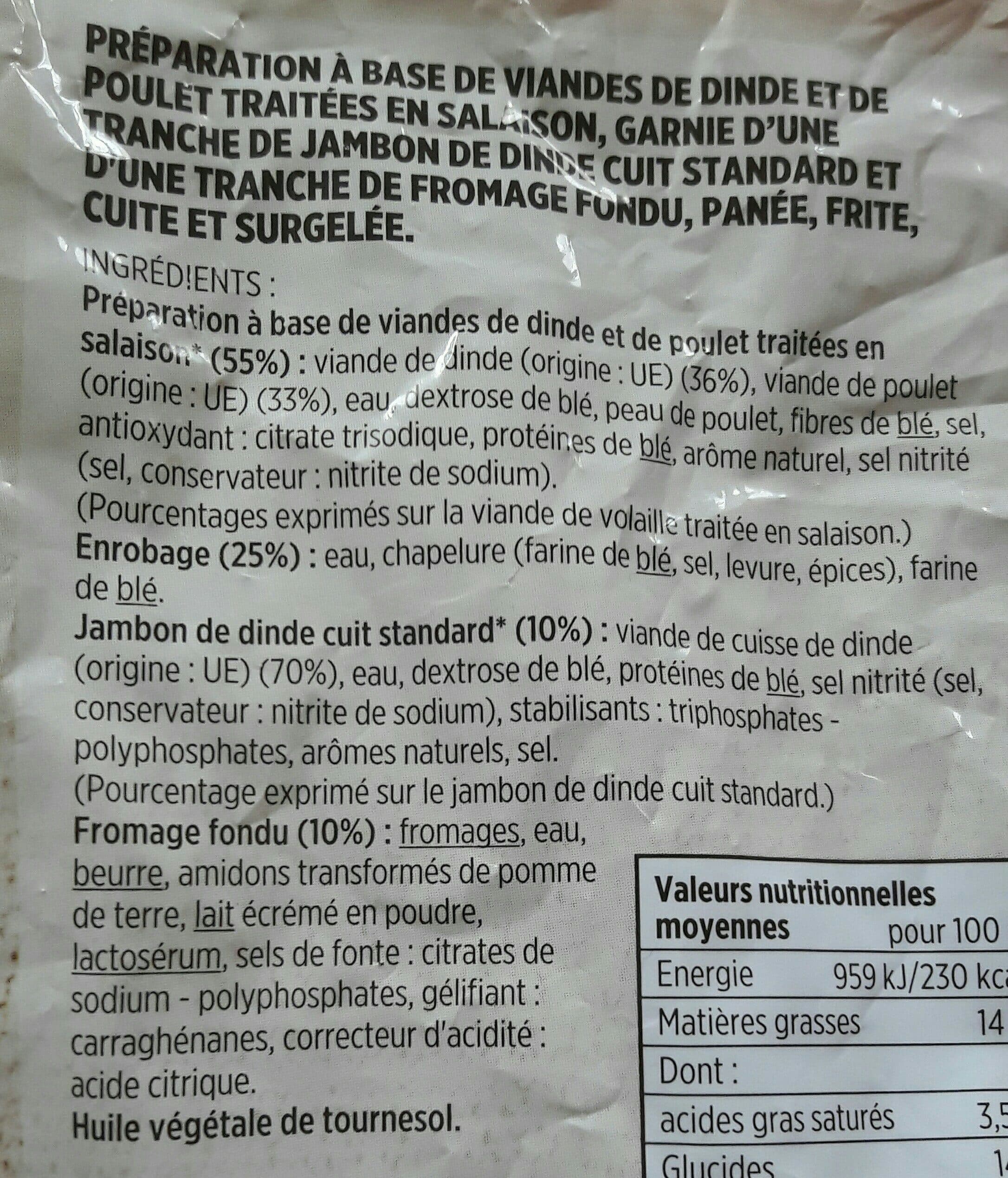 Toupargel 12 cordons bleus de dinde packshot