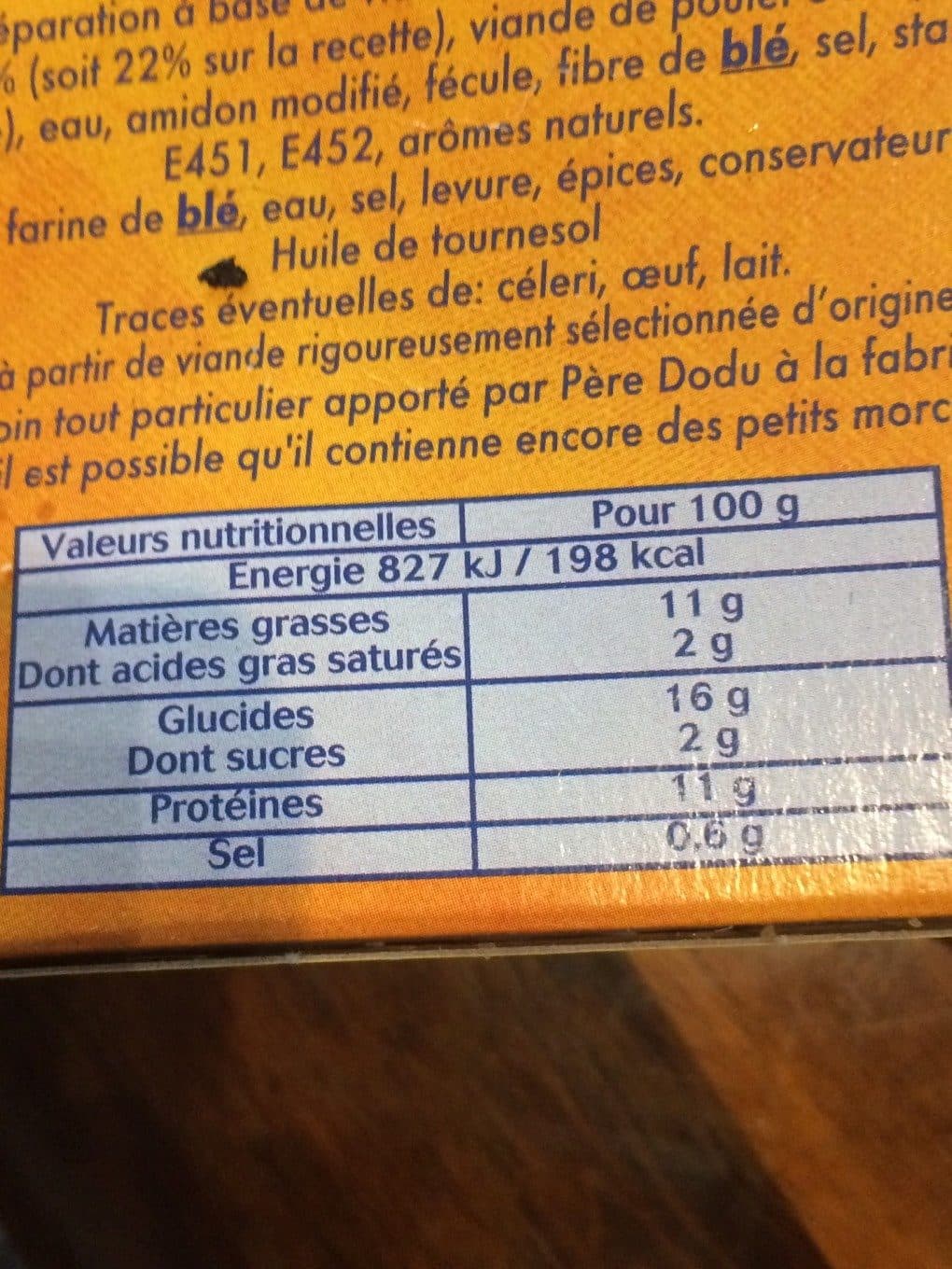 Pere Dodu Crousti nuggets packshot