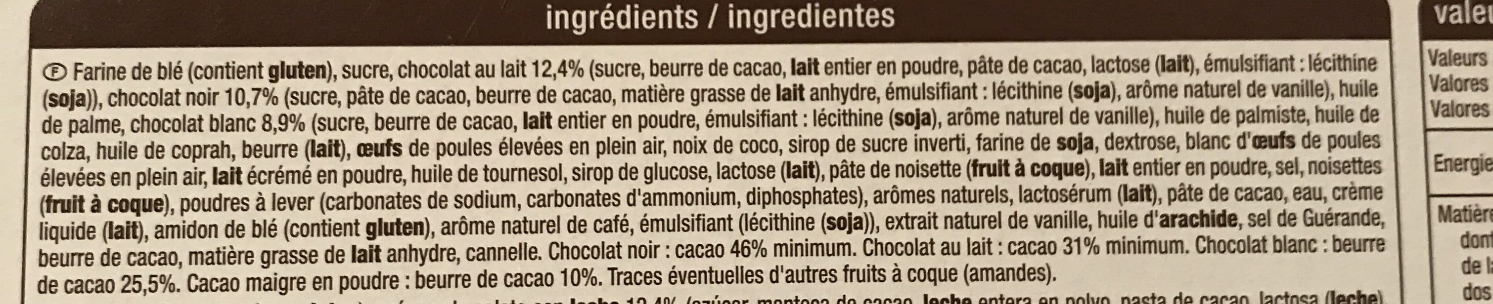 Auchan 80 biscuits fins au chocolat belge - format généreux packshot