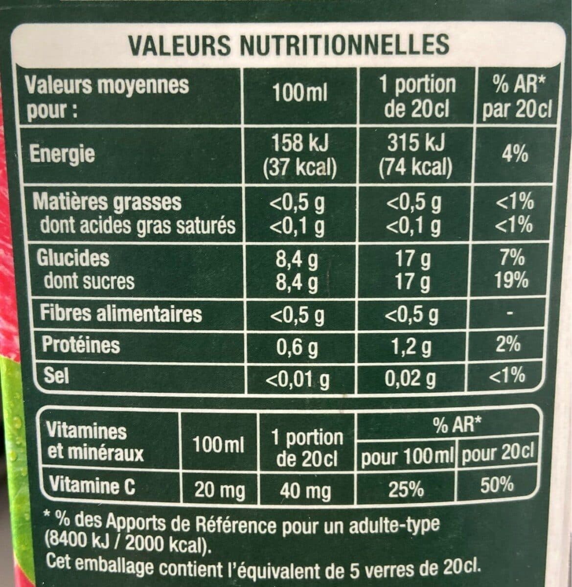 Auchan 100% pur jus pressé - pamplemousse rose packshot