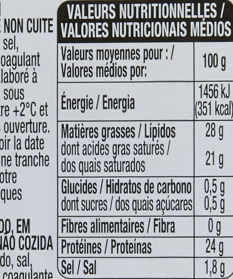 Auchan Raclette nature packshot