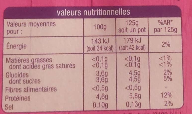 Auchan Yaourt brassé nature 0% matière grasse packshot