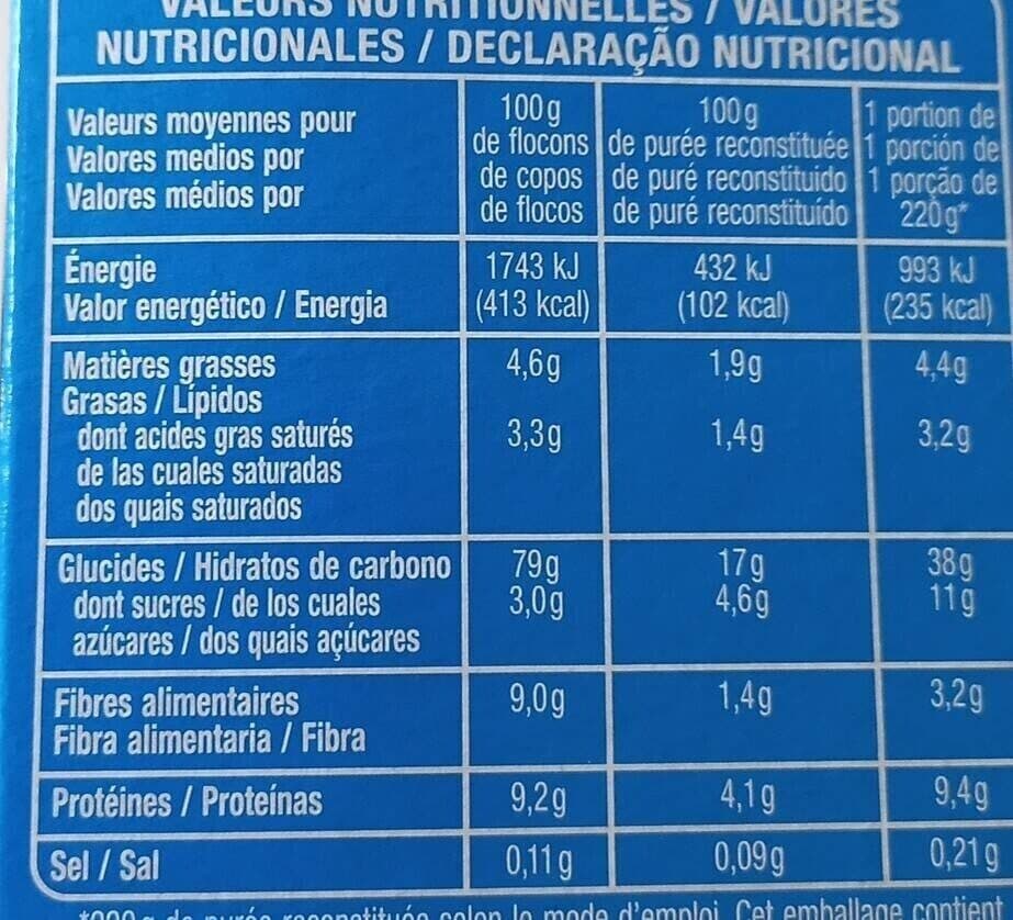 Auchan Purée au lait packshot