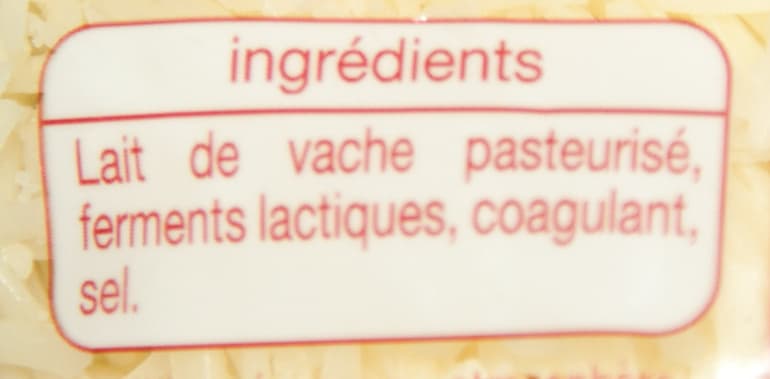 Auchan Emmental râpé packshot