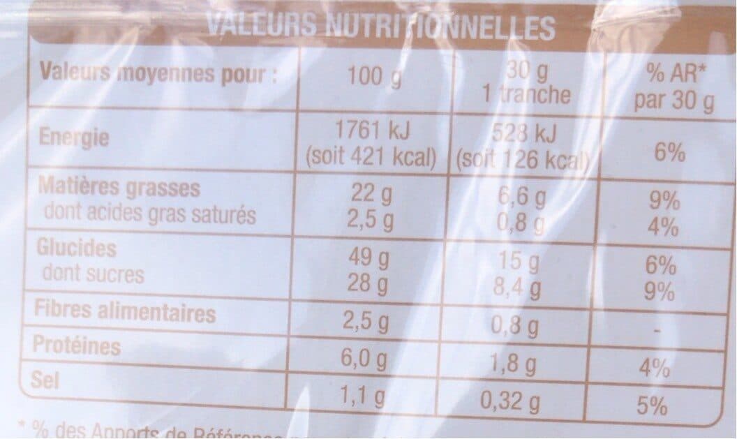 Auchan Barre moelleuse marbrée packshot
