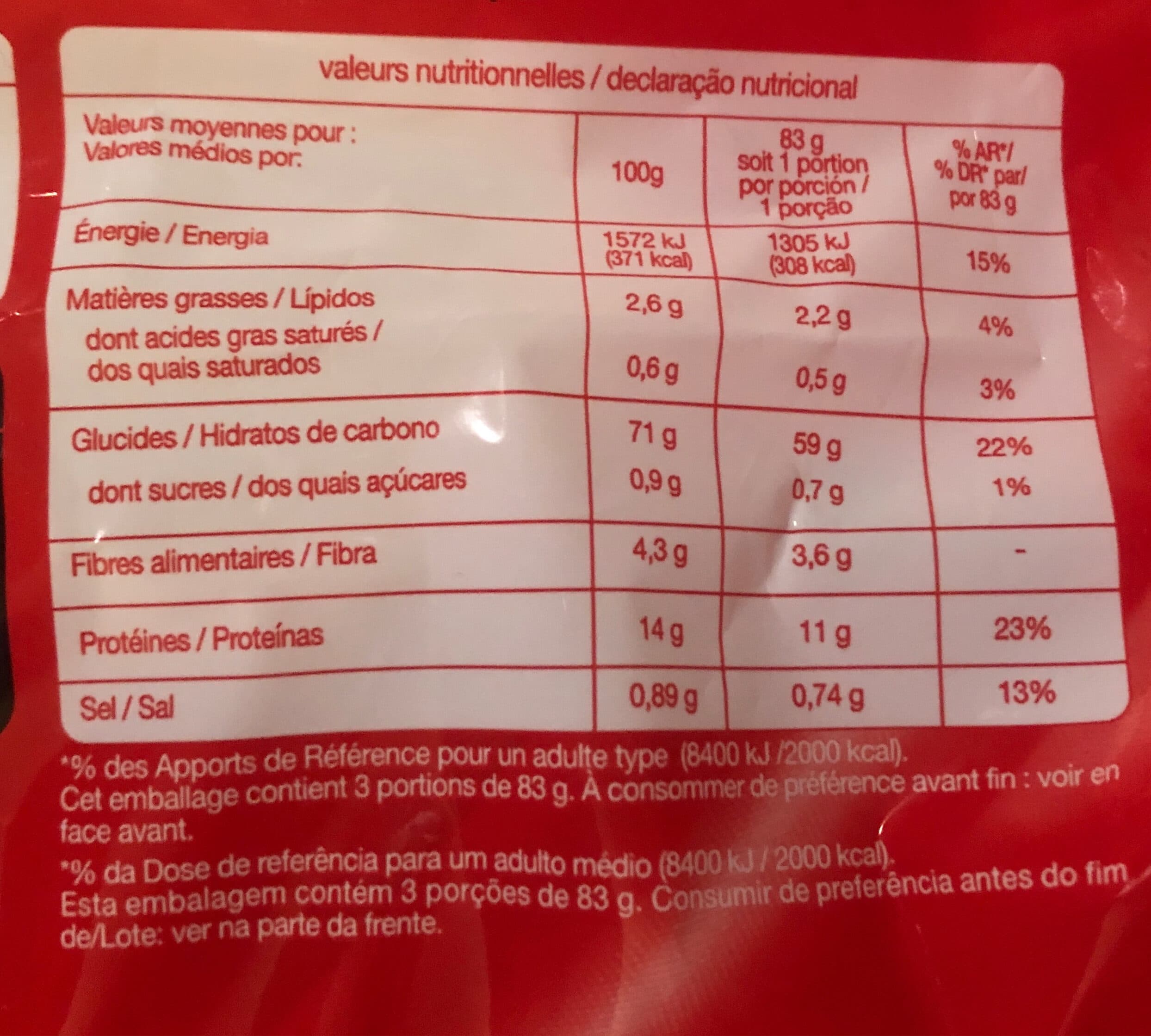 Auchan Nouilles aux oeufs packshot
