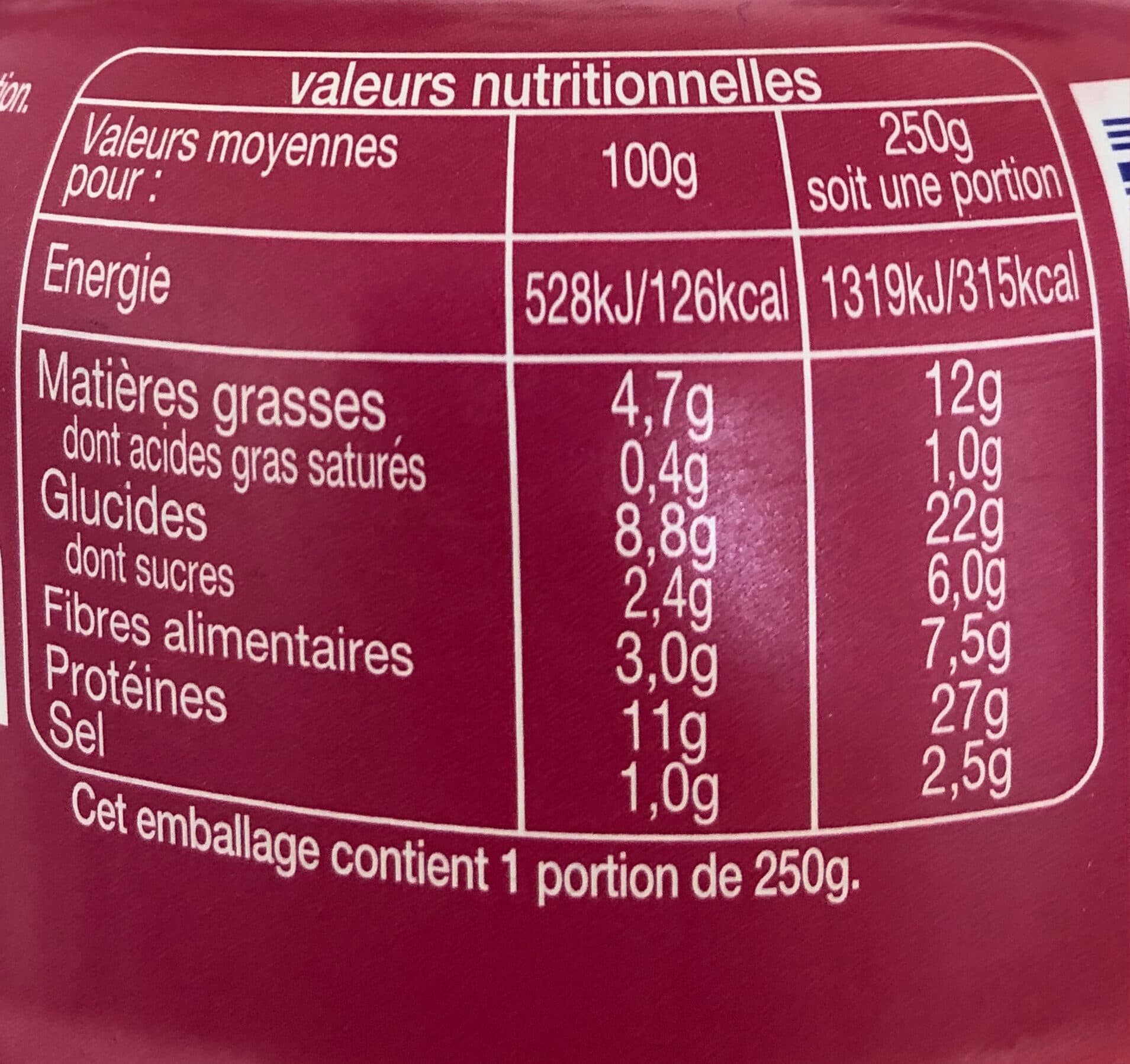 Auchan Salade de thon Mexicaine packshot