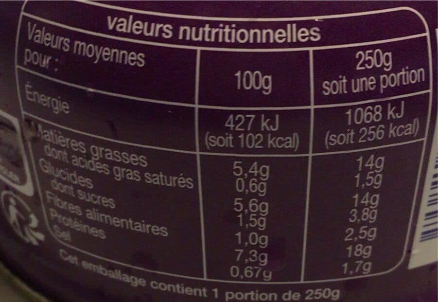 Auchan Salade de thon niçoise packshot