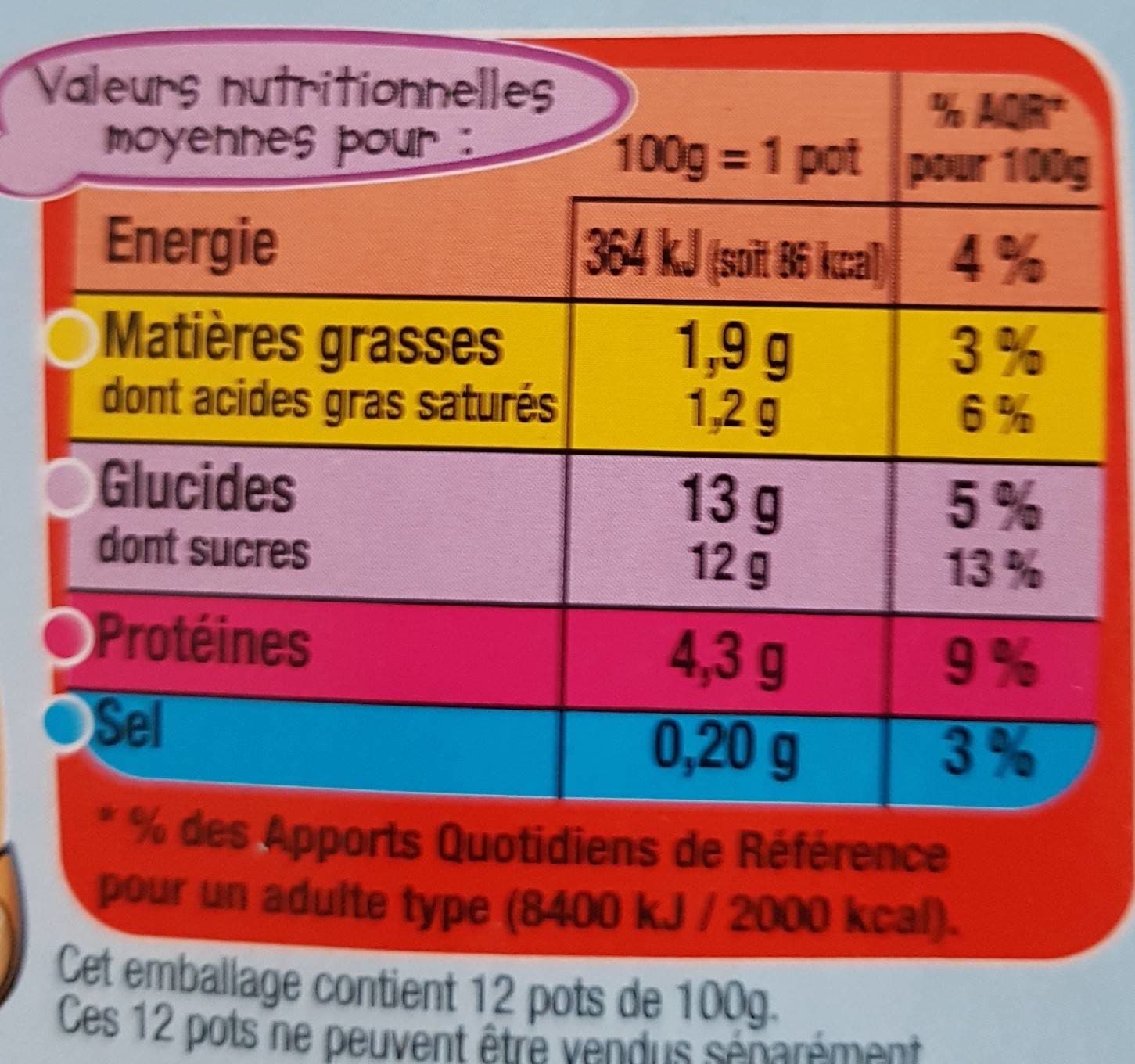 Rik & Rok Rik & Rok Yaourt Brassé Aux Fruits 12x100g packshot