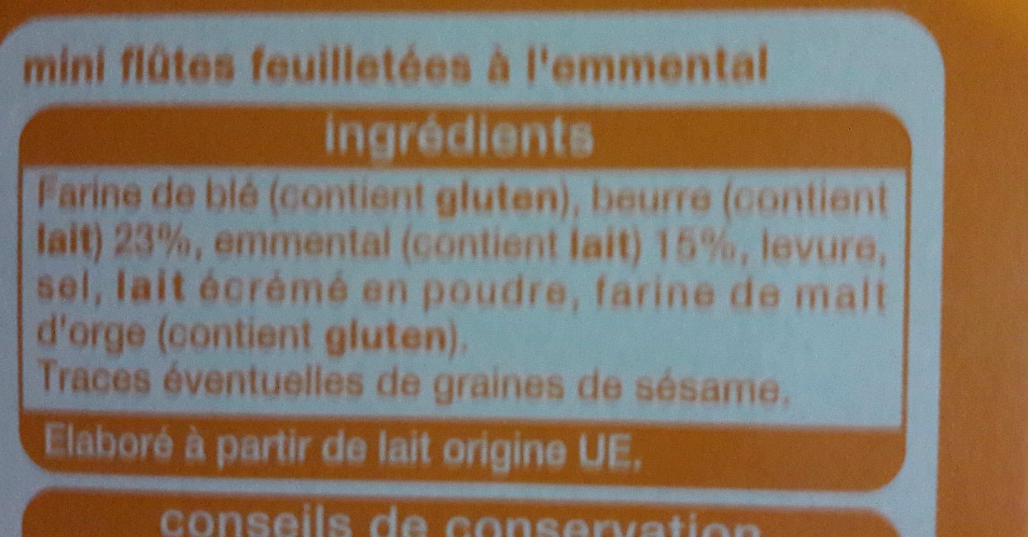 Auchan Mini-flûtes emmental packshot