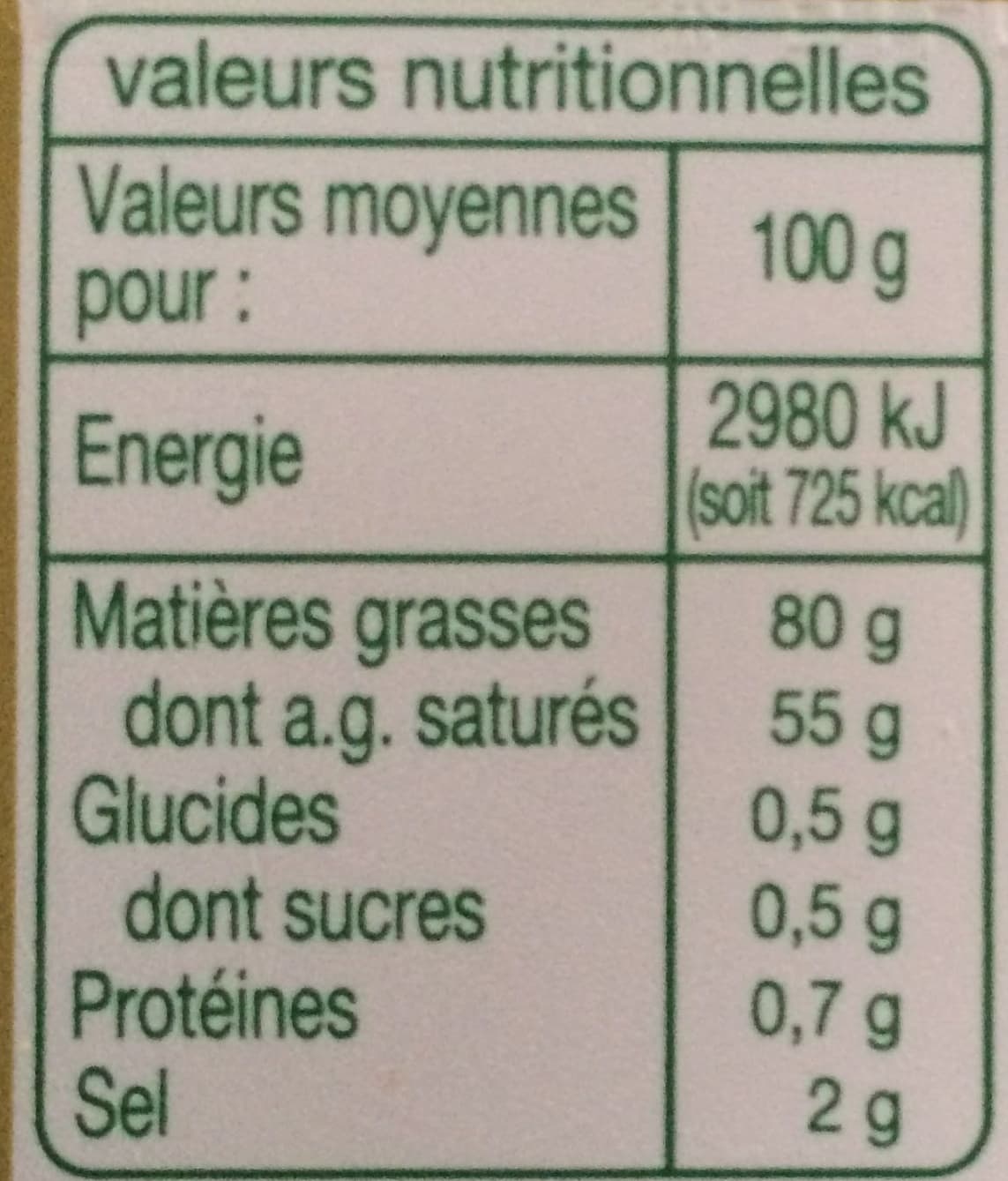 Auchan Beurre tendre demi-sel packshot