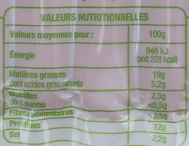 Auchan Saucisses cuites fumées pour Hot dog packshot