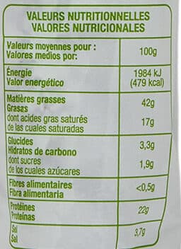 Auchan Saucisse sèche pur porc packshot