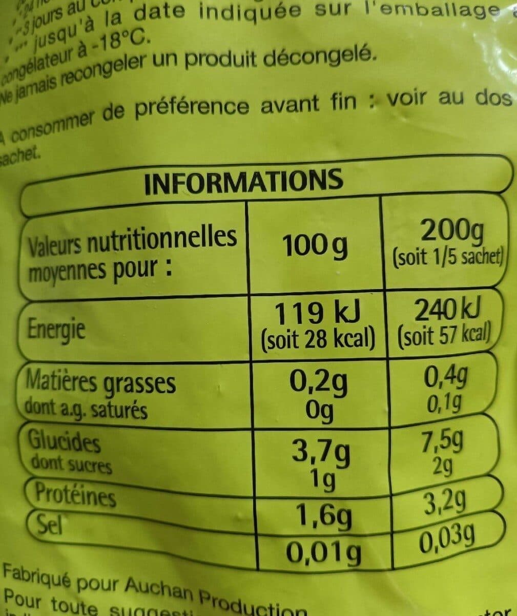 Auchan Choux-fleurs en fleurettes packshot