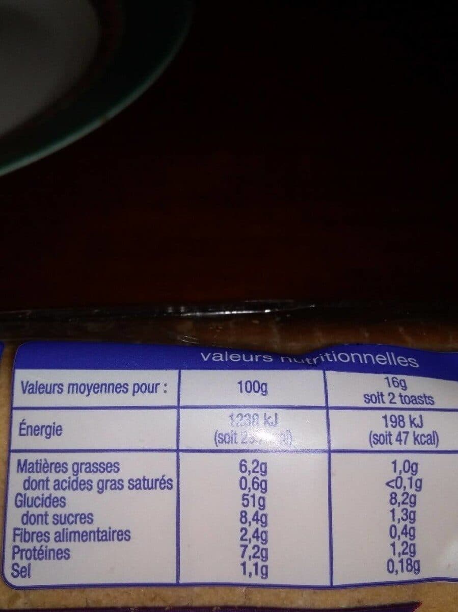 Auchan Toasts - nature packshot