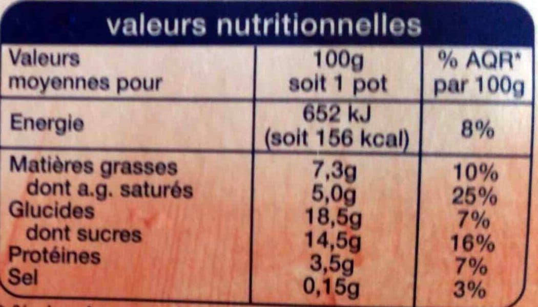 Auchan Pot de crème au chocolat packshot