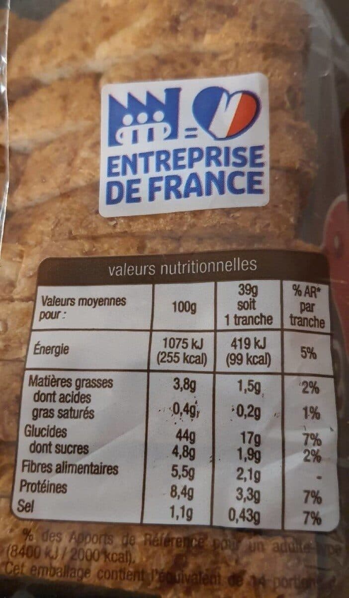 Auchan Pain de mie spécial sandwich Grandes Tranches completExtra moelleux packshot