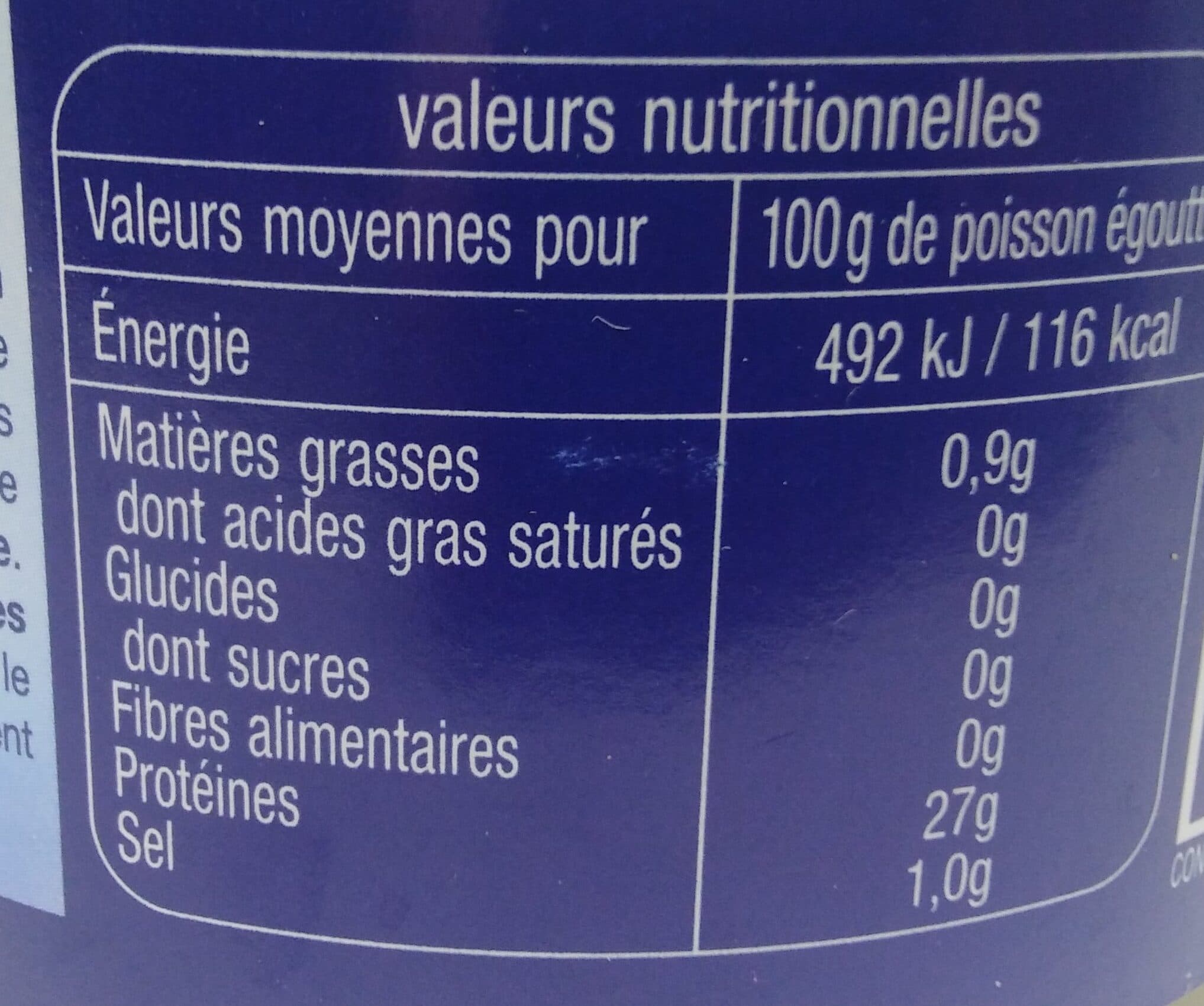 Auchan Thon Albacore en tranches au naturel packshot