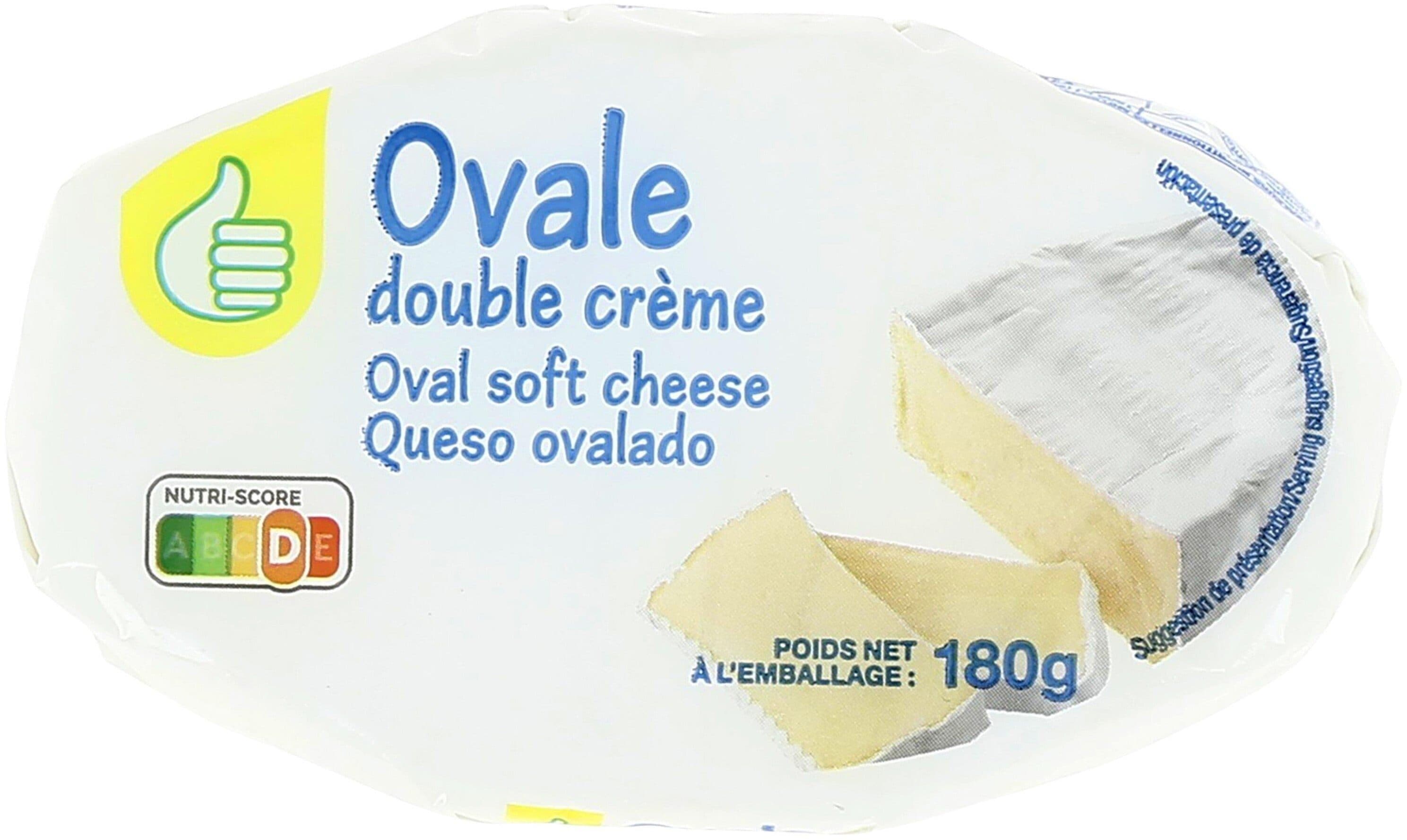 Auchan Ovale double crème packshot