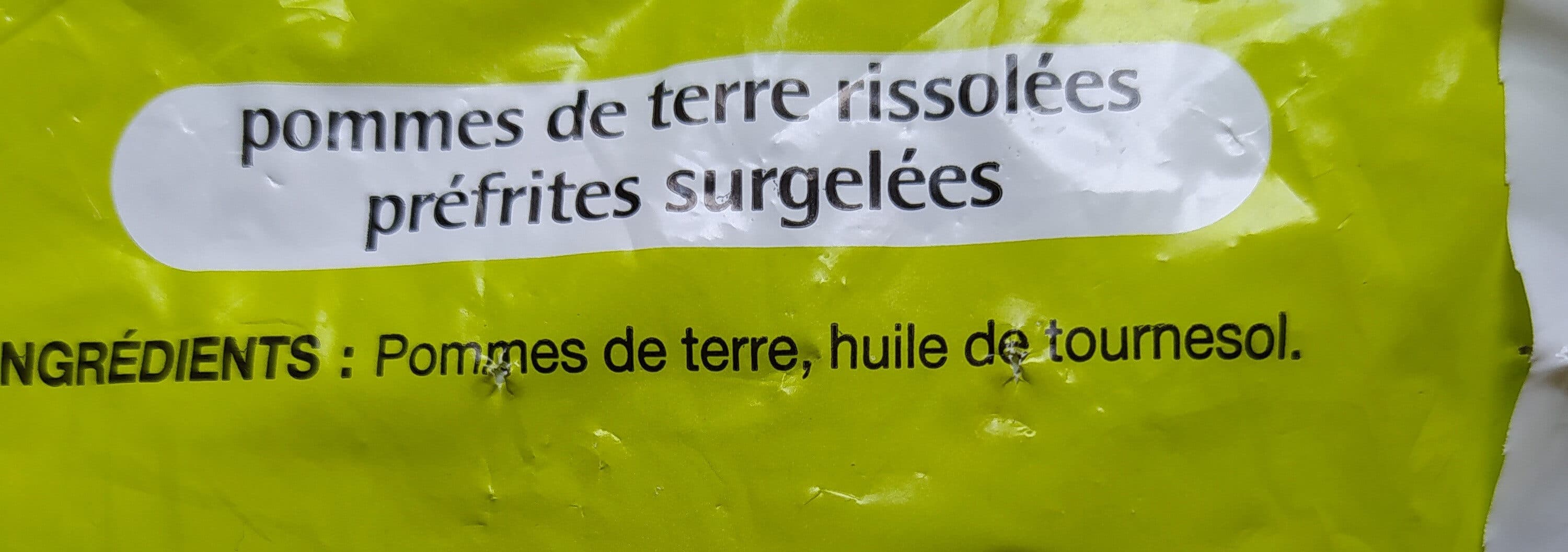 Auchan Pommes rissolées packshot