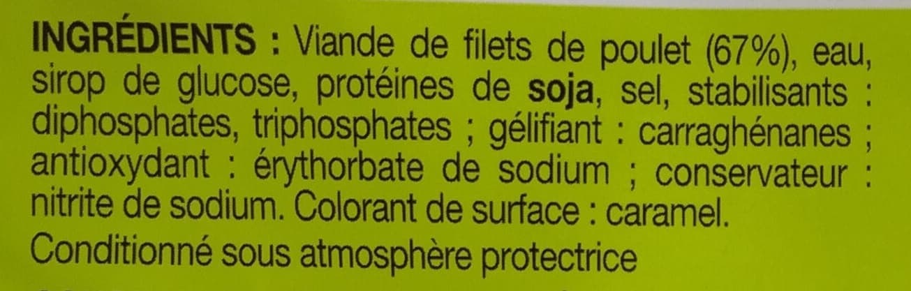 Auchan Blanc de Poulet 4 tranches packshot