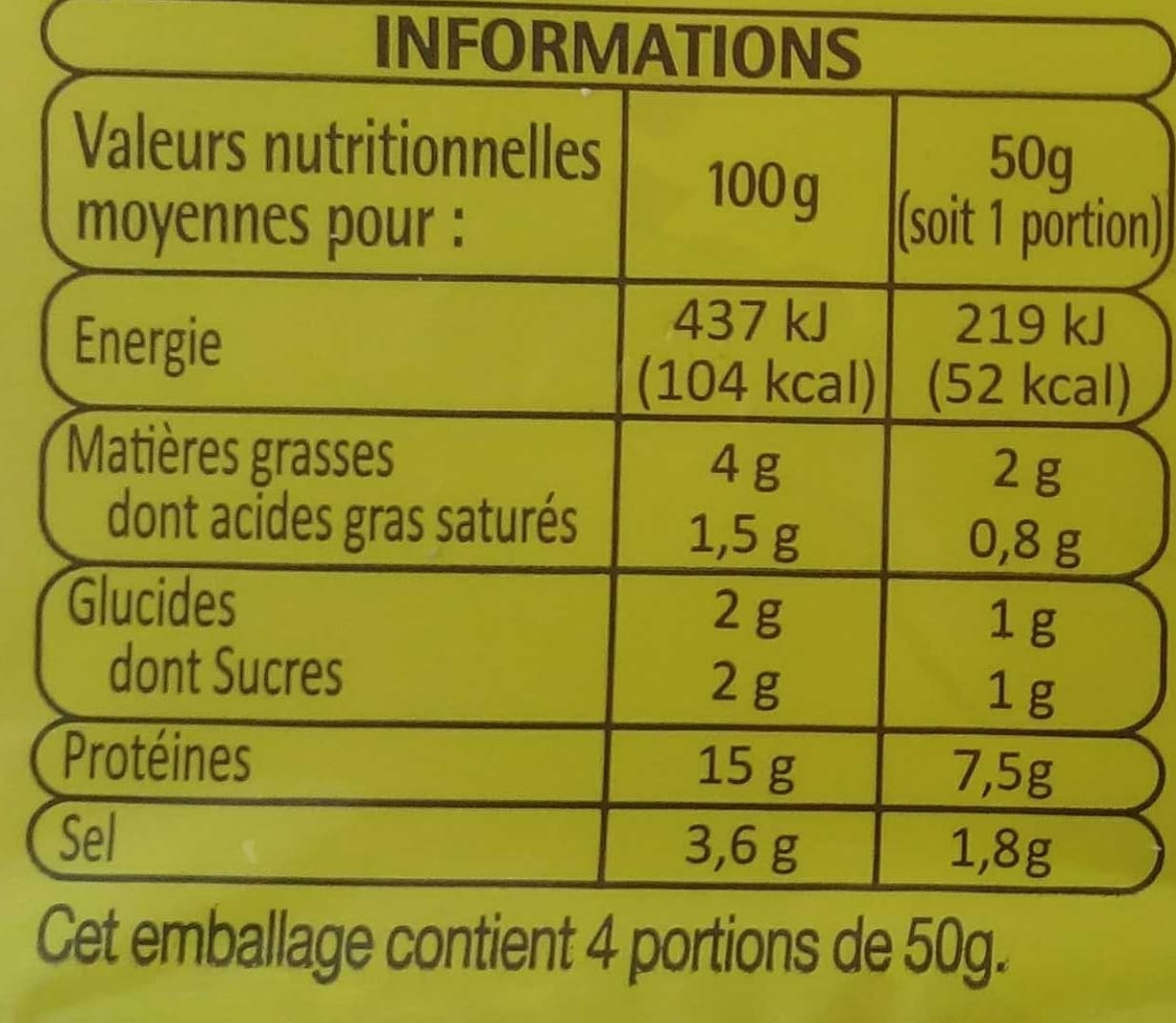 Auchan Dés de jambon packshot