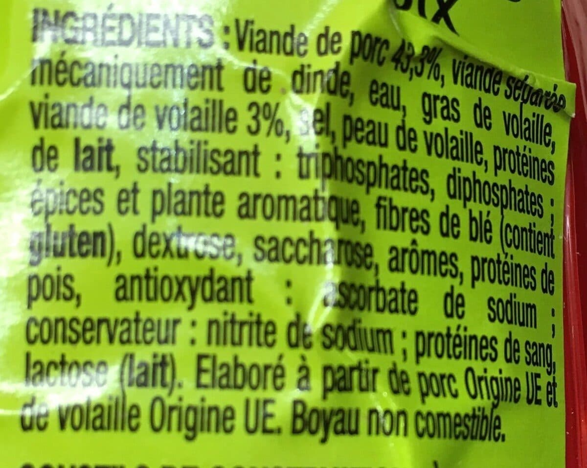Auchan Cervelas qualité choix packshot
