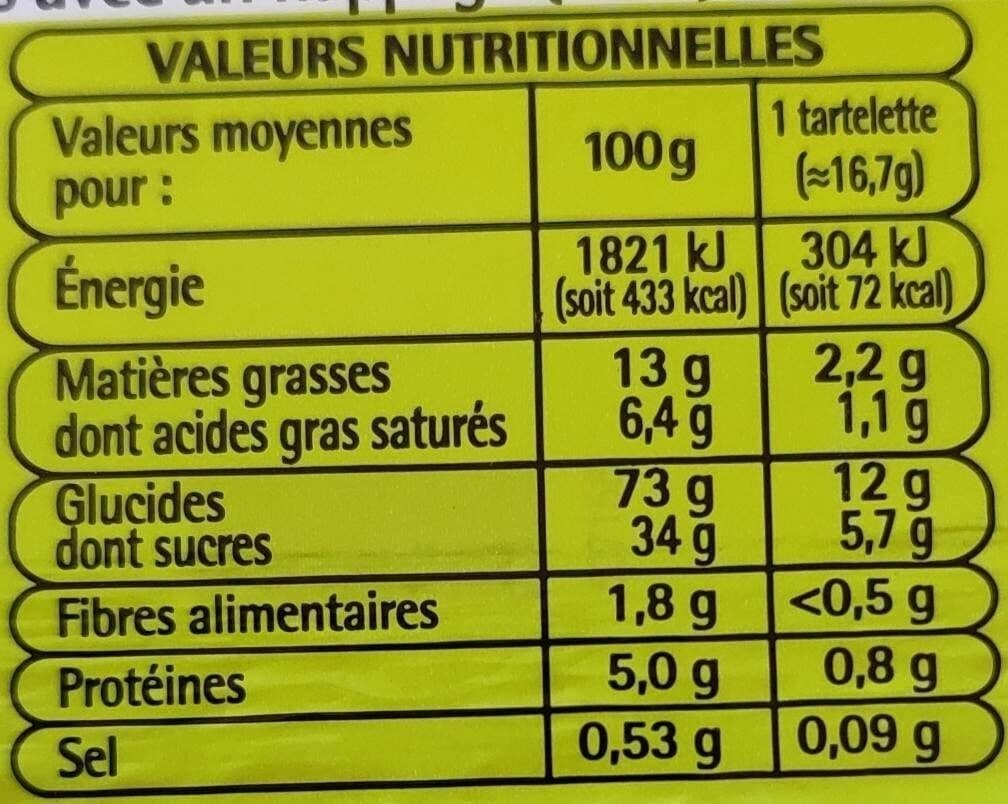 Auchan Tartelettes fraise packshot