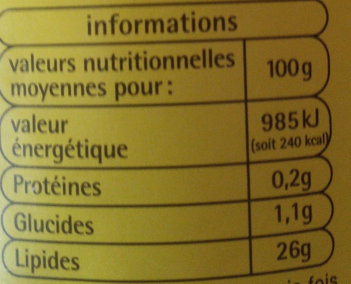 Auchan Sauce salade nature allégée en matières grasses* packshot