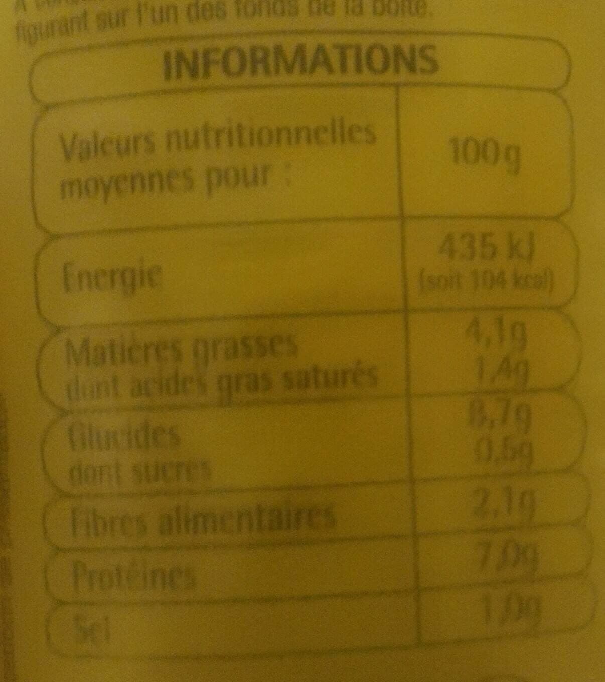 Auchan Saucisses aux lentilles packshot