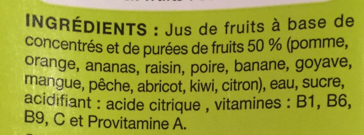 Auchan Nectar multivitaminé de 12 fruits packshot