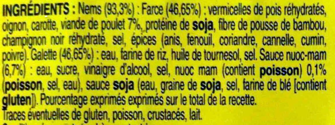 Auchan 4 nems au poulet sauce nuoc mam packshot
