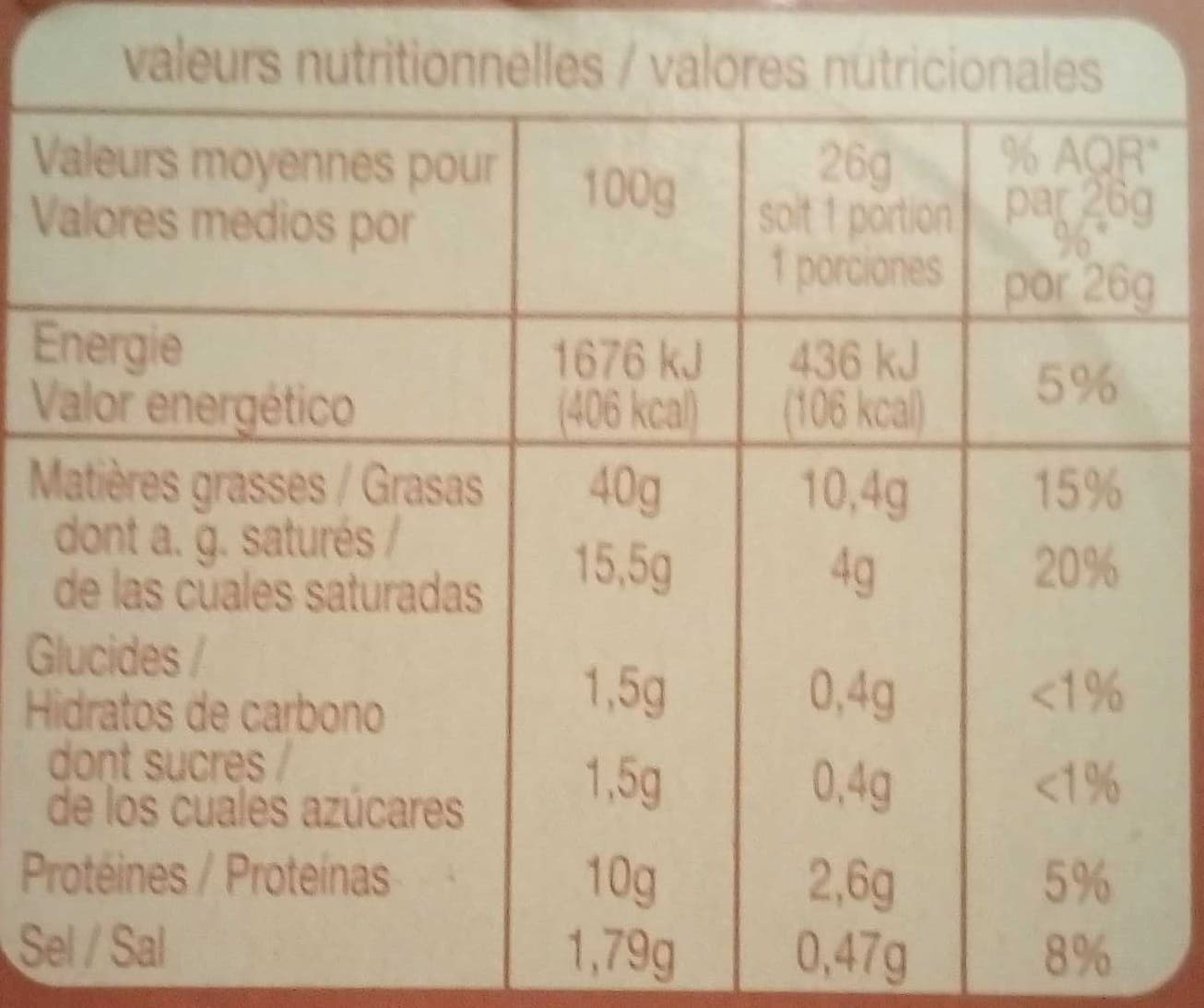 Auchan Pâté de foie qualité supérieure packshot